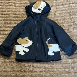 London Fog Kids' Navy Dog Raincoat